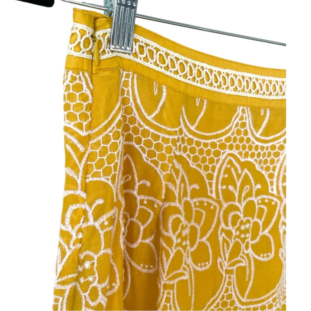 ~ SOLD ~EUC Anthropologie Embroidered Lace Maxi Skirt, Size 4 - Picture 6 of 12